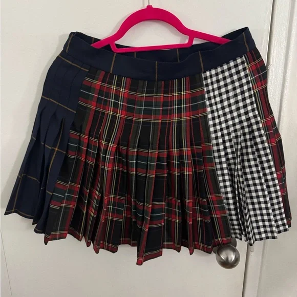 Zara checkered pleated preppy skirt size M - Picture 2 of 6
